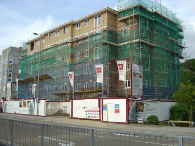 Apartments at The Cloisters being constructed